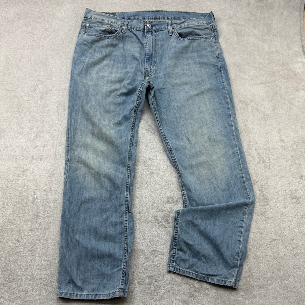 Levi's 559 Relaxed Straight Jeans Mens 38x30 Light Wash Blue Denim 100% Cotton